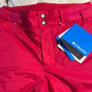Columbia New With Tags Pink Athletic Snow/Ski Pants 10-22